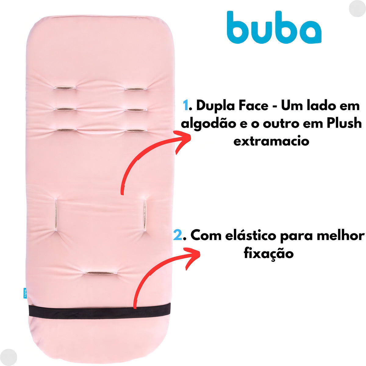 Almofada Viscoelástica Para Carrinho de bebê Buba
