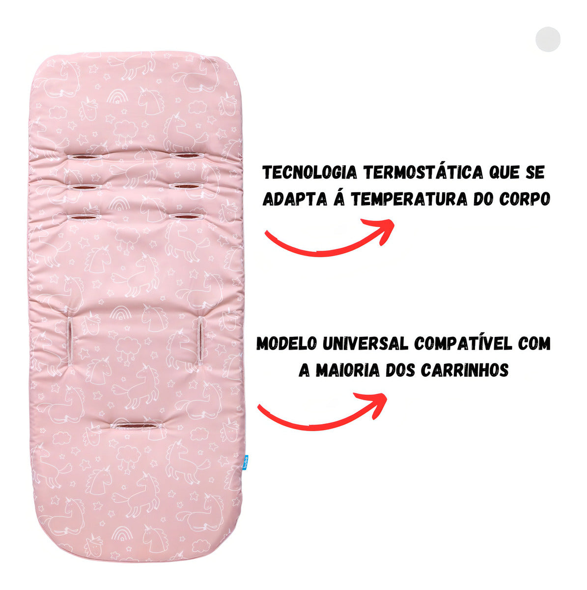 Almofada Viscoelástica Para Carrinho de bebê Buba