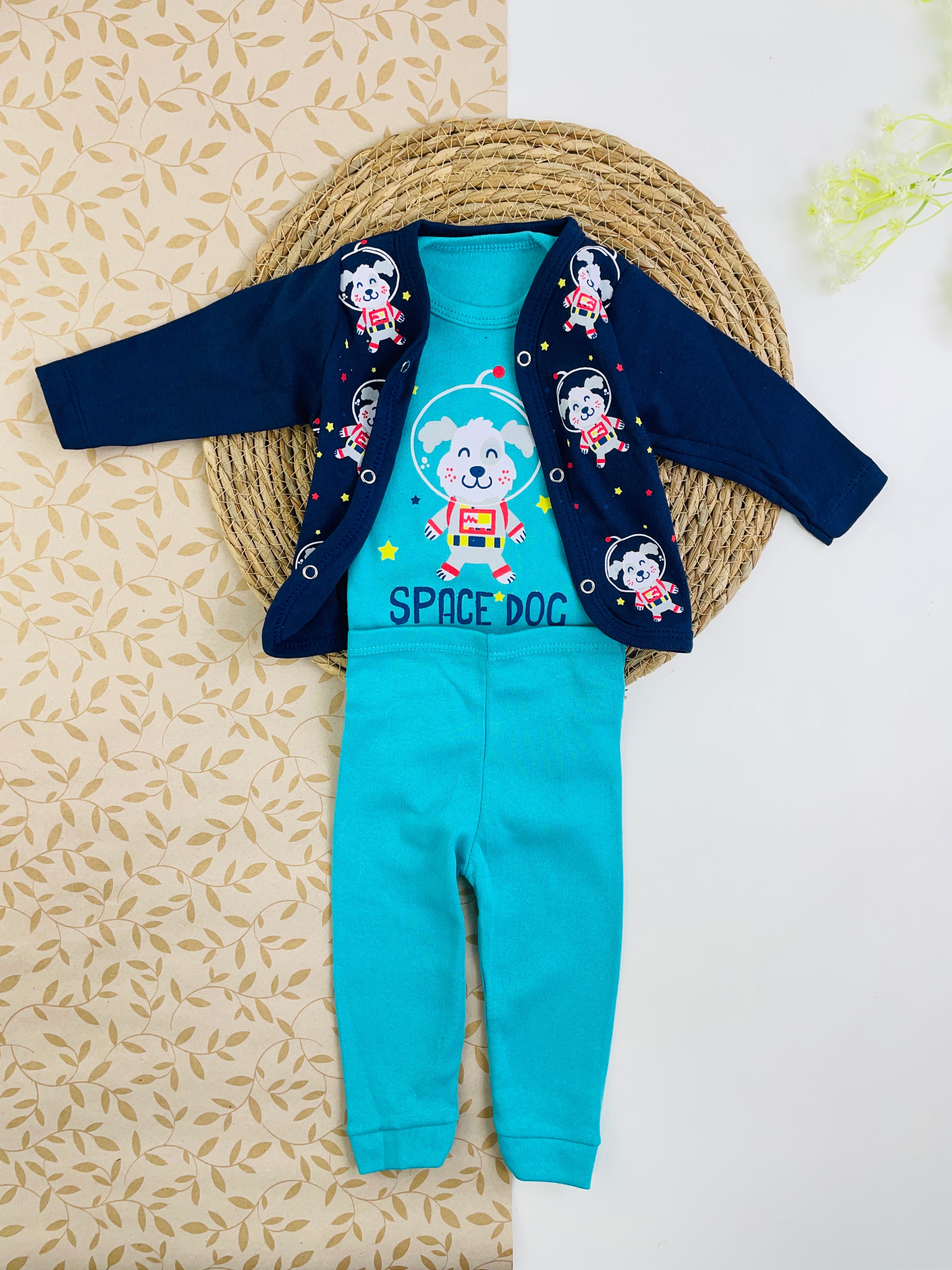 Conjunto Bichinhos Space Dog 3 Peças