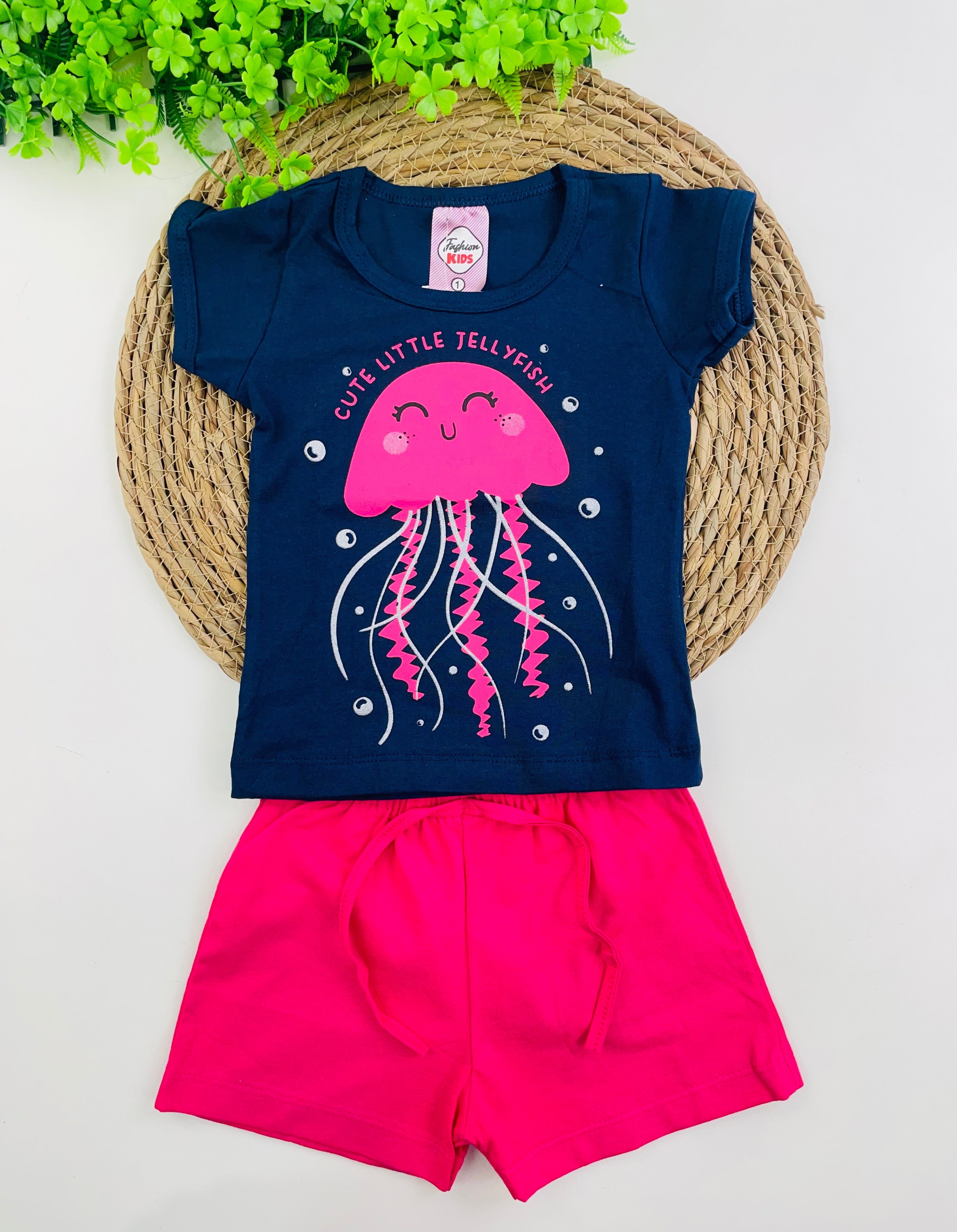 Conjunto Feminino Fashion Kids Little Jellyfish