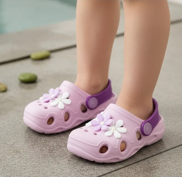 Babuche Infantil Keto Flores Conforto Leve Antiderrapante