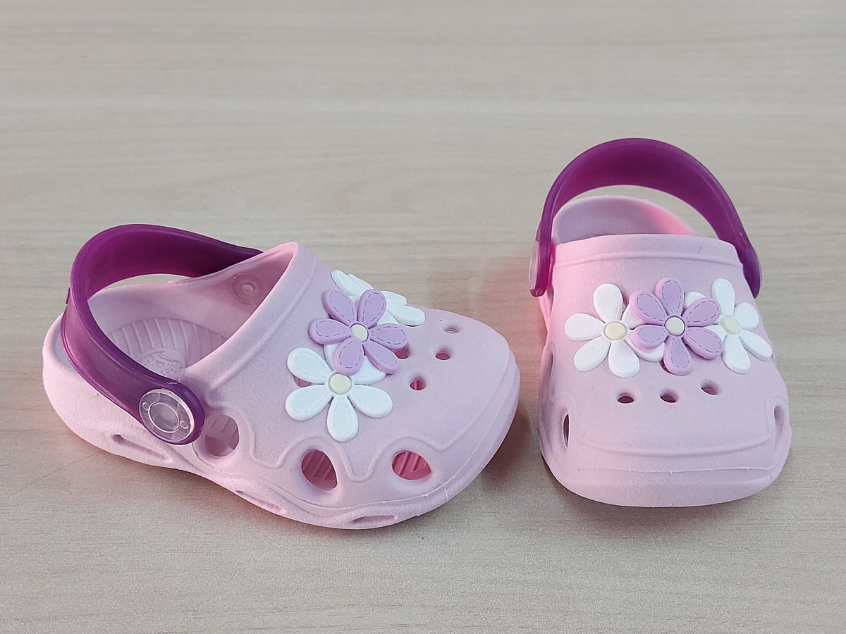 Babuche Infantil Keto Flores Conforto Leve Antiderrapante