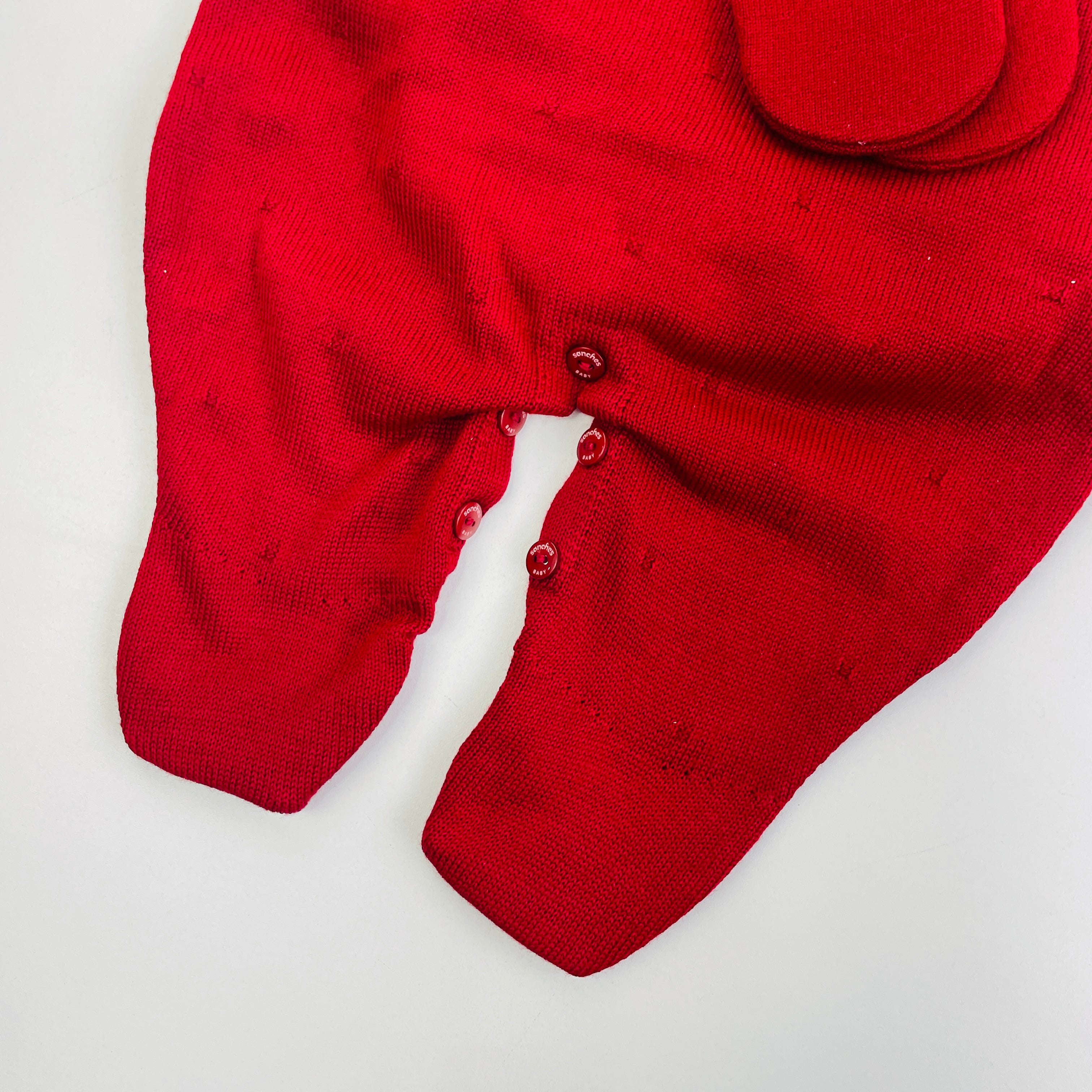 Saida De Maternidade Sanches Baby Bordada Em Tricot 6 Peças