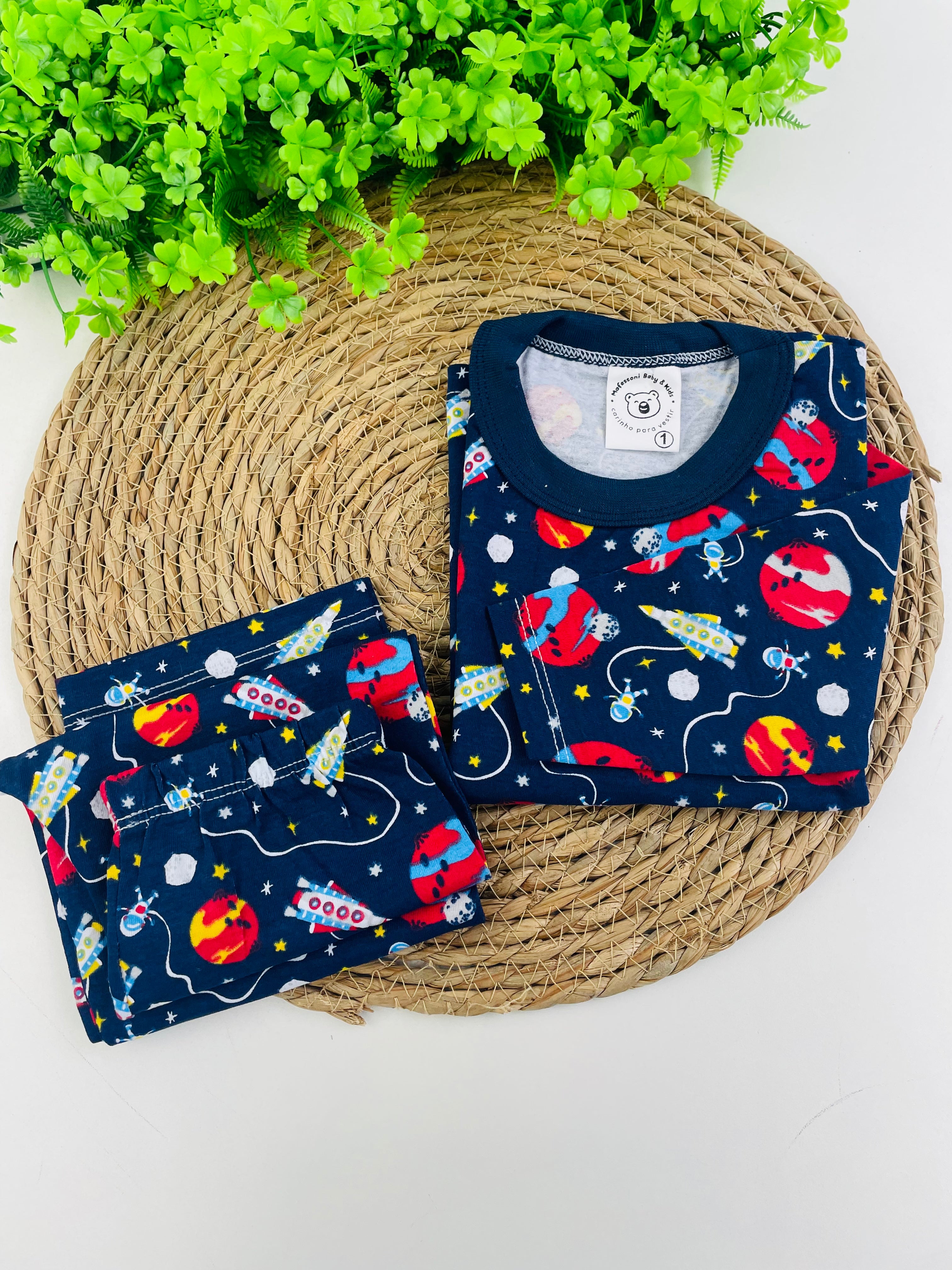 Pijama Manga Longa Mafessoni Espaço