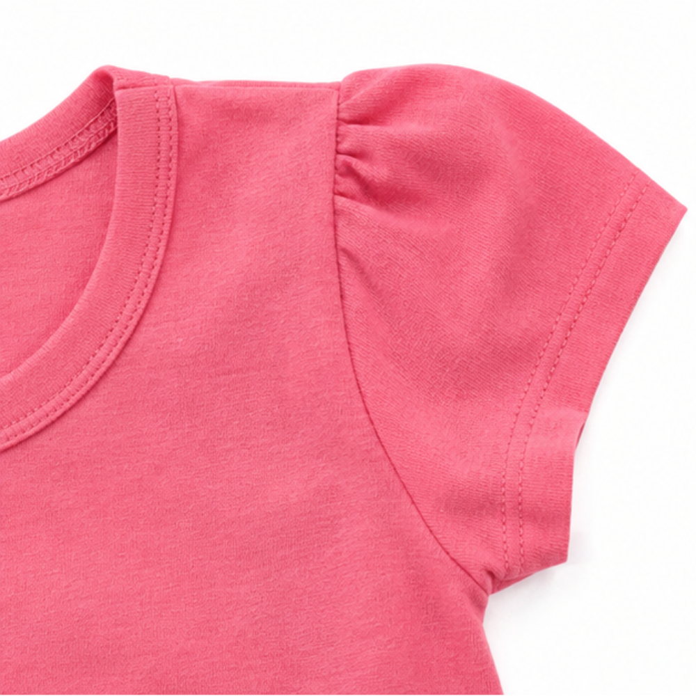 Blusa Infantil Feminina Kyly Bebê Cachorrinha Manga Curta