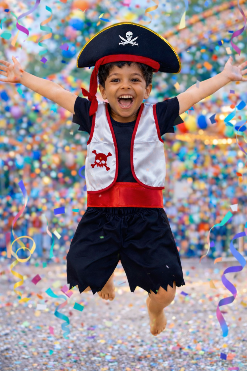 Fantasia Infantil Pirata com Chapéu