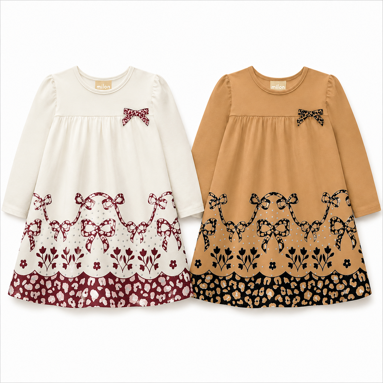 Vestido Infantil Menina Milon Cotton Laço com Strass