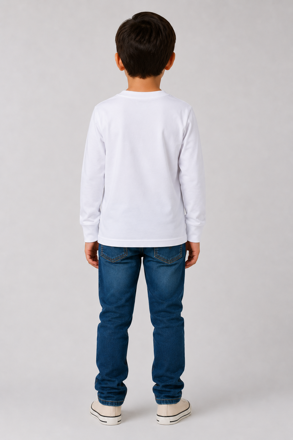 Camiseta Manga Longa Masculina Brincar e Arte Lisa Meia Malha