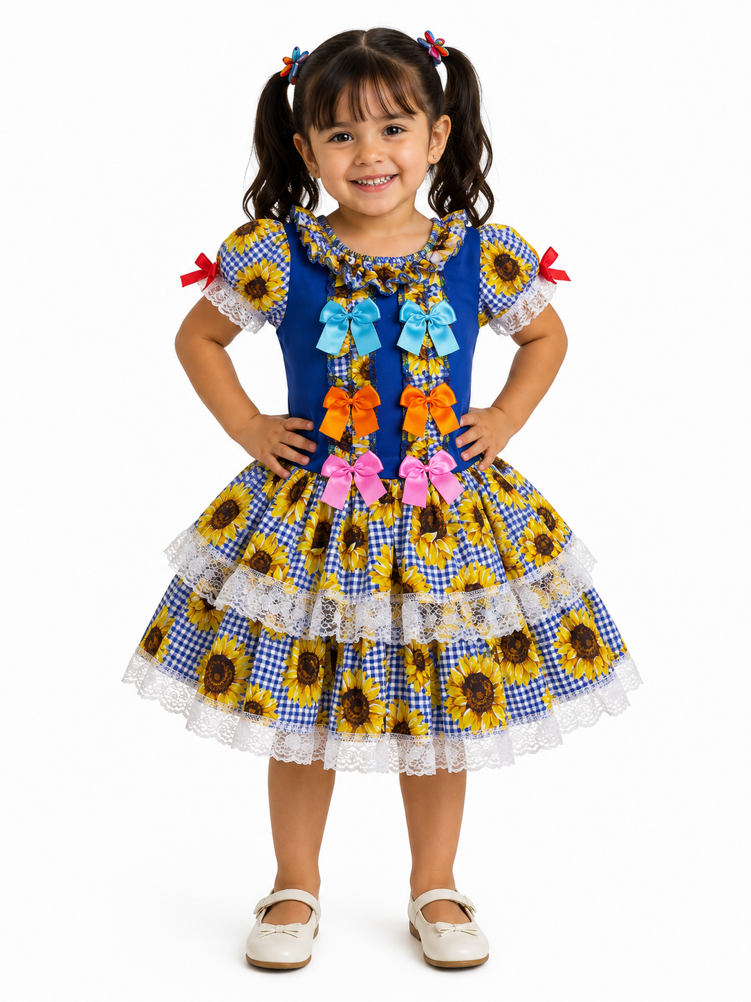 Vestido Infantil Festa Junina Quadrilha Caipira Menina