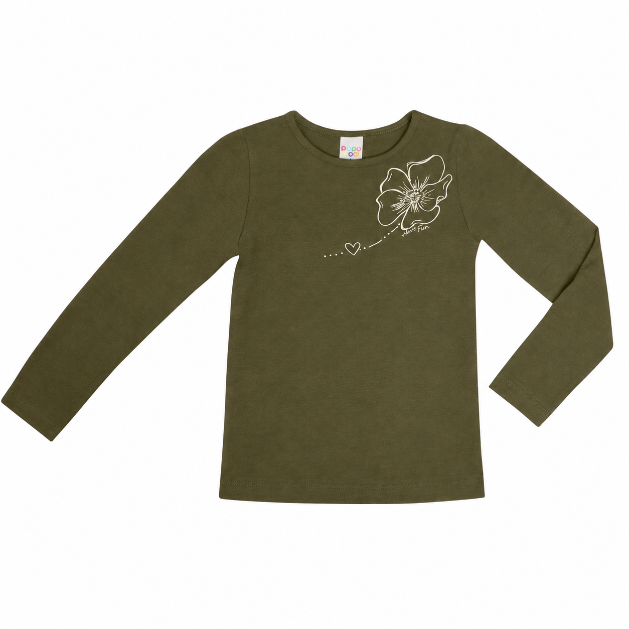 Conjunto Infantil Menina Have Fun Flor em Cotton e Molecotton