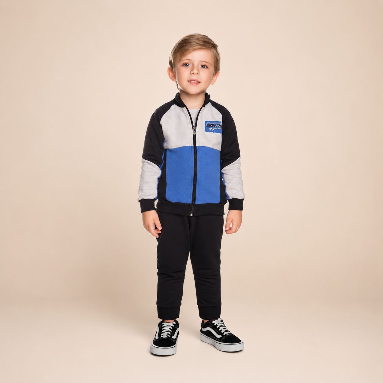 Conjunto Infantil Menino Have Fun Draft Pole Position em Moletom Flanelado