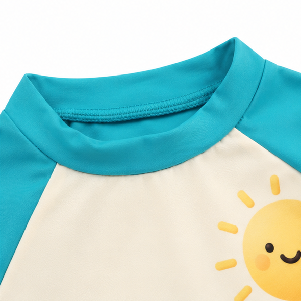 Macaquinho de Praia Infantil Baby Kamylus Tchibum Fundo do Mar Proteção UV 50+ Dri-Fit