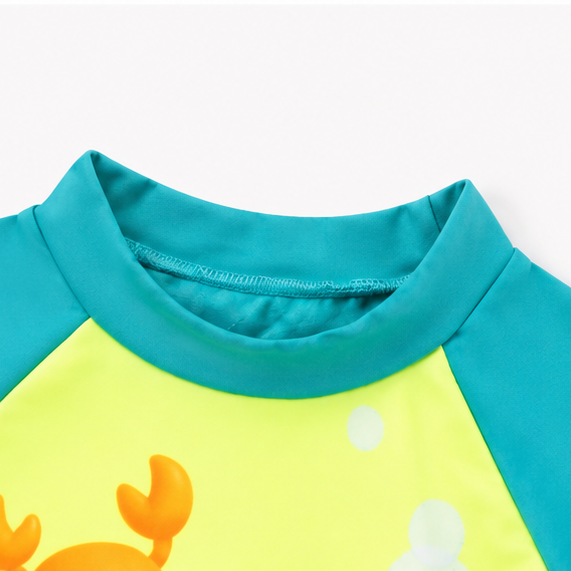 Conjunto Macaquinho de Praia com Chapéu Infantil Baby Kamylus Tchibum Cachorrinho Proteção UV 50+ Dri-Fit