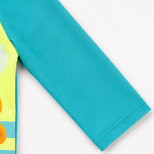 Conjunto Macaquinho de Praia com Chapéu Infantil Baby Kamylus Tchibum Cachorrinho Proteção UV 50+ Dri-Fit