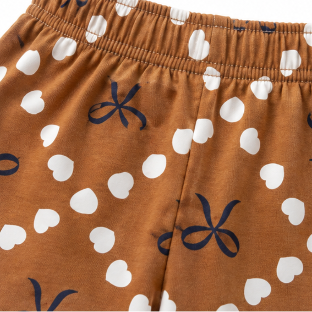 Conjunto Infantil Feminino Kyly Lacinho com Strass Blusa e Short