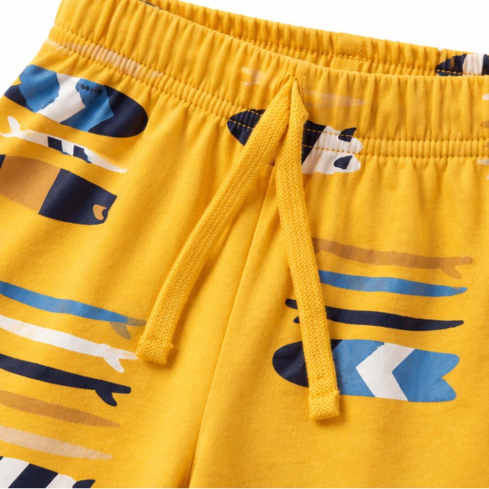 Conjunto Infantil Masculino Kyly Pranchas The Waves Camiseta e Bermuda