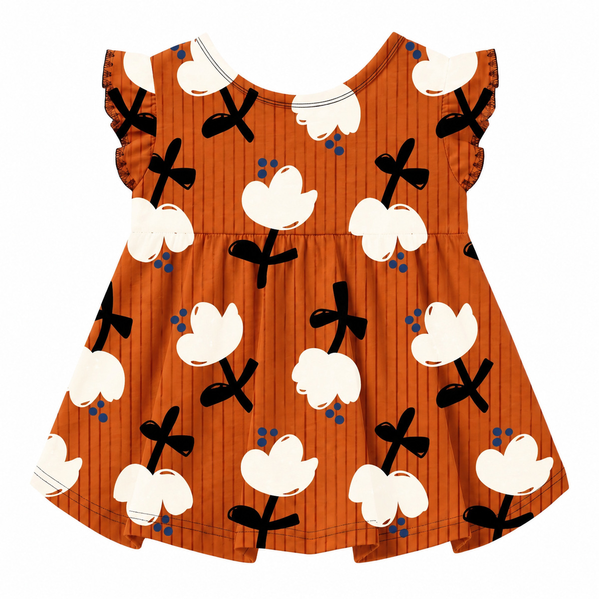 Conjunto Infantil Feminino Kyly Flor de Algodão Blusa e Short