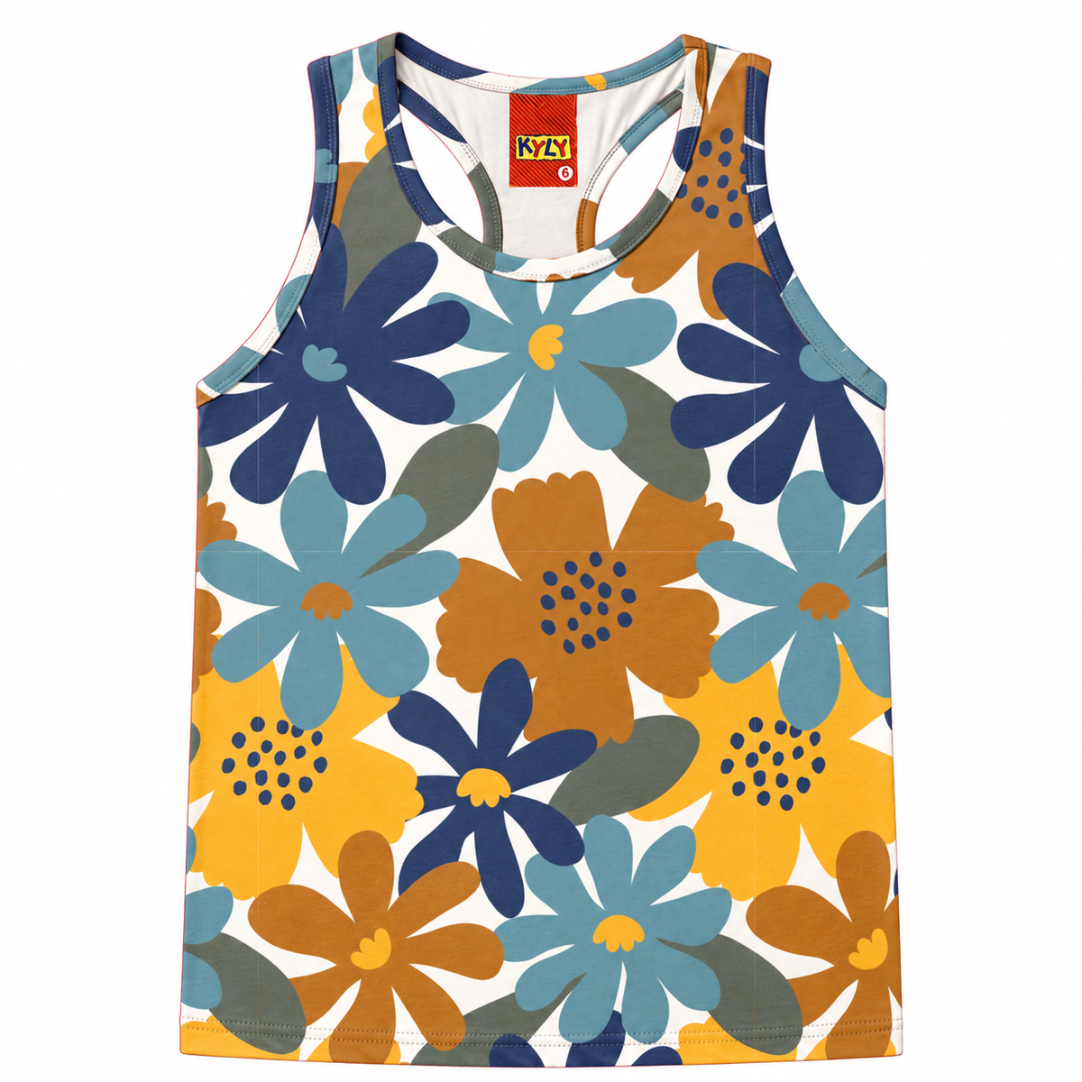 Conjunto Infanto-Juvenil Feminino Kyly Regata Estampada e Short Liso
