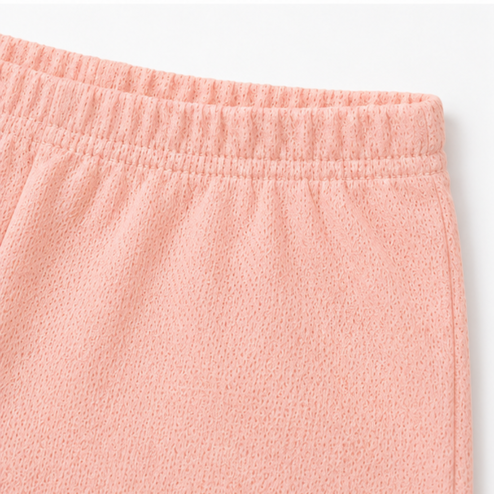 Conjunto Infantil Feminino Kamylus Batinha Favinho Sublimado e Shorts Piqué