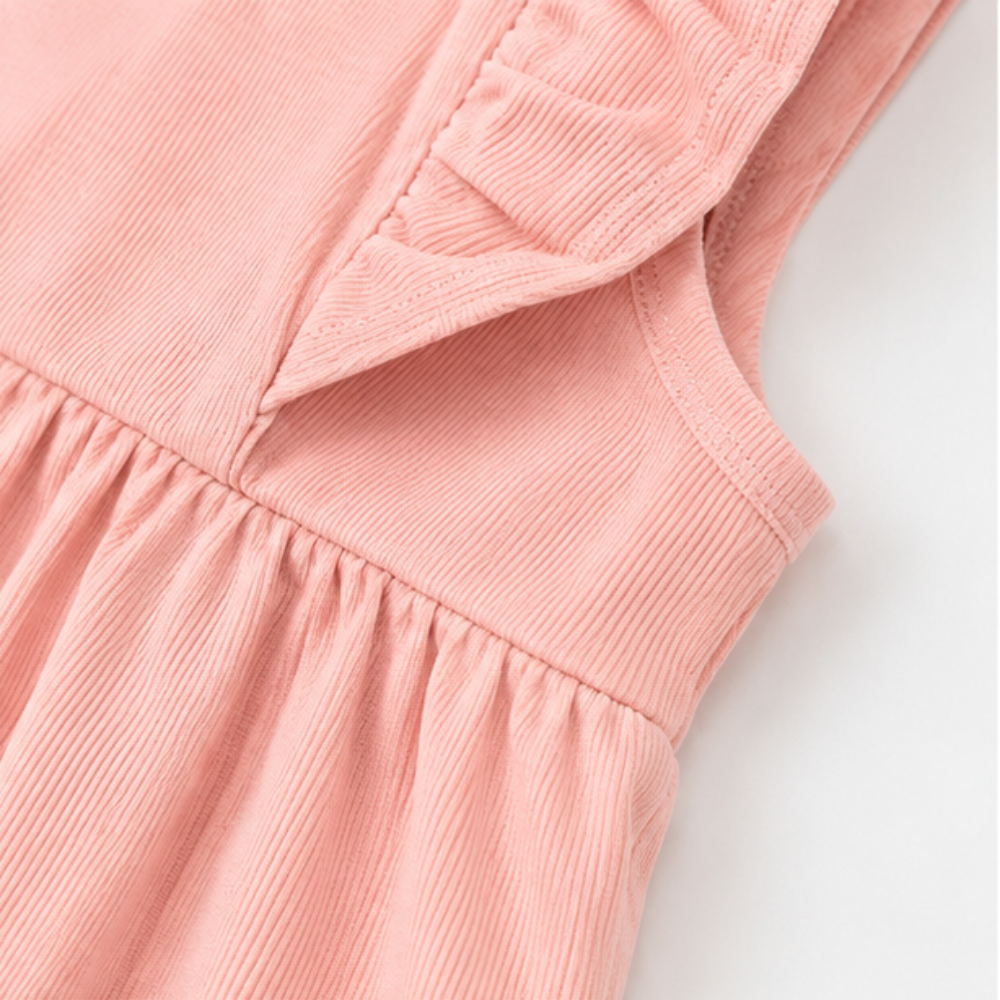 Vestido Infantil Feminino Kamylus Lina e Lou Malha Piqué Trabalhada