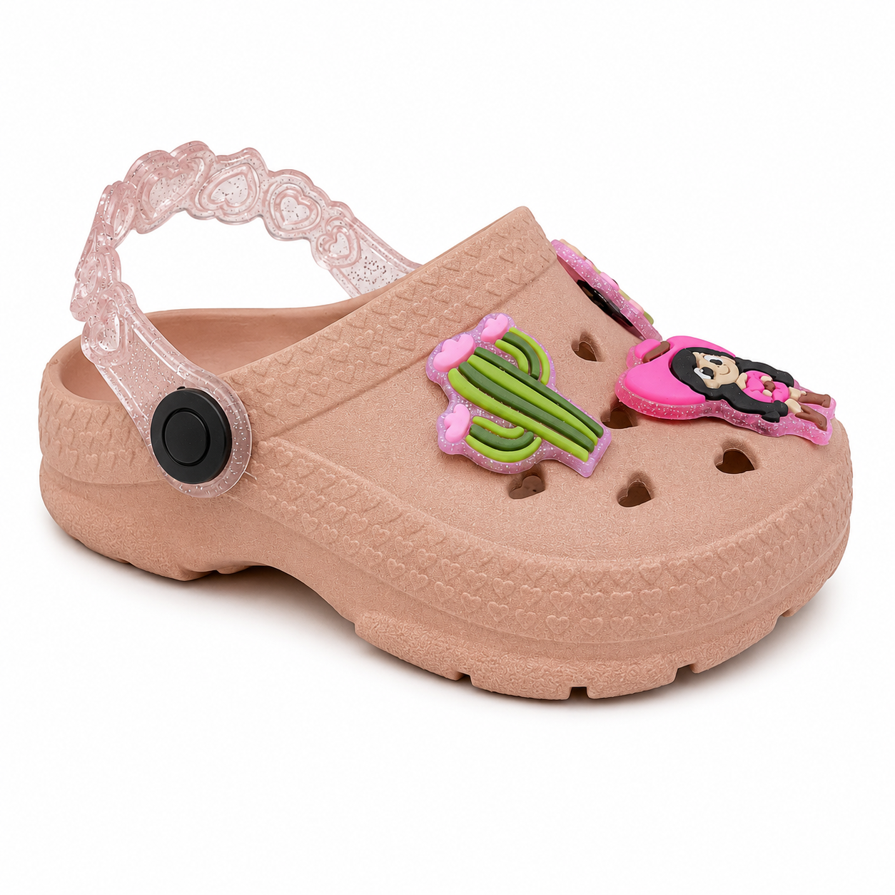 Babuche Infantil Feminina LueLua Love Boiadeira com Pins