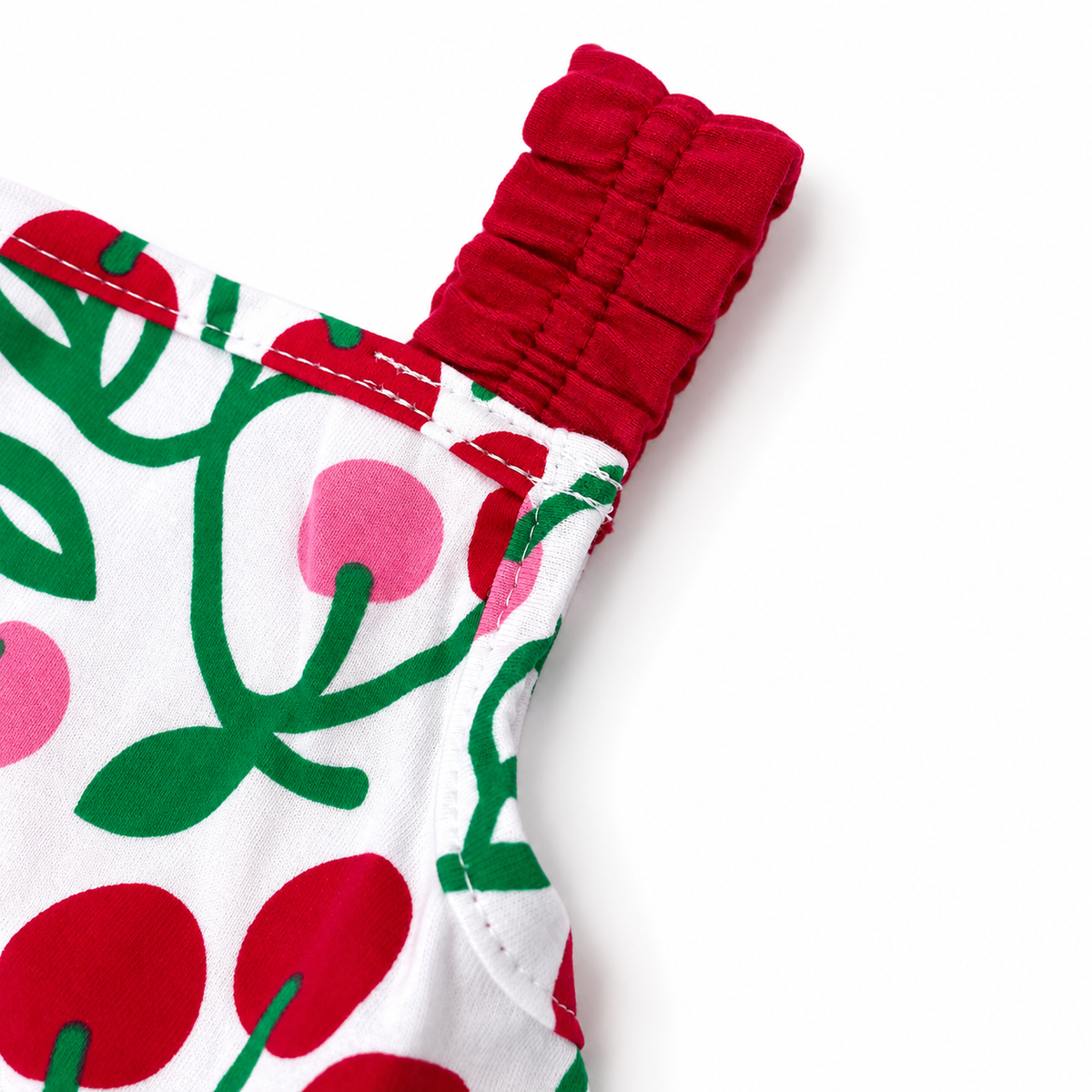 Conjunto Infantil Feminino Kyly Cerejas Regata Batinha e Shorts