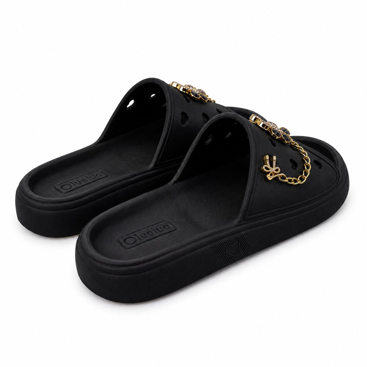 Chinelo Slide LueLua Love Borboleta com Pins