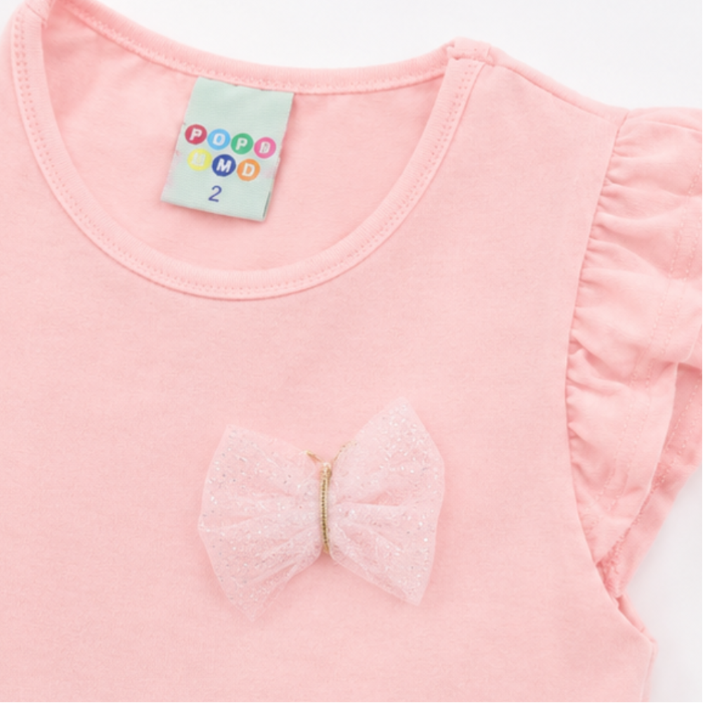 Vestido Infantil Feminino Have Fun Butterfly Cotton e Tule Brilho