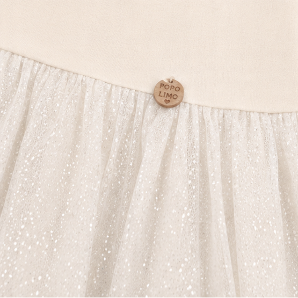 Vestido Infantil Feminino Have Fun Butterfly Cotton e Tule Brilho