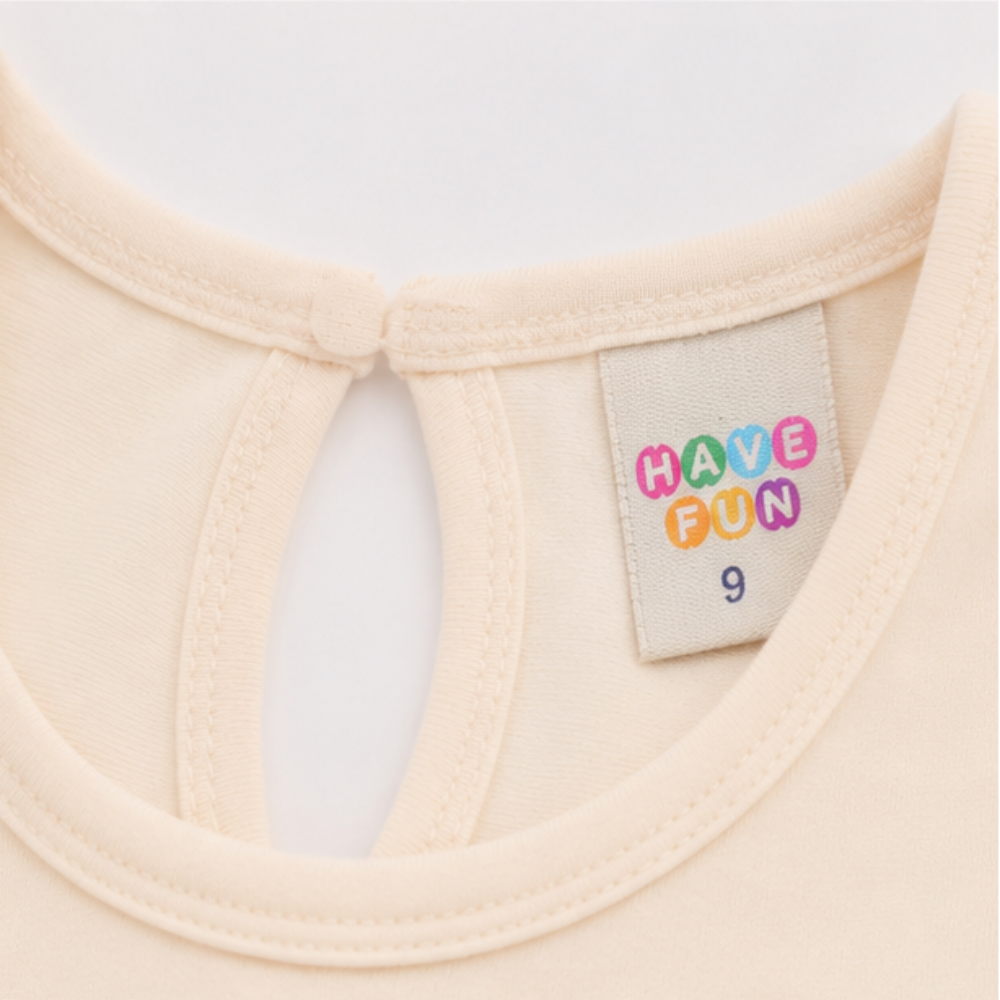 Conjunto Infantil Feminino Have Fun Tulipas Meia Malha e Moletim