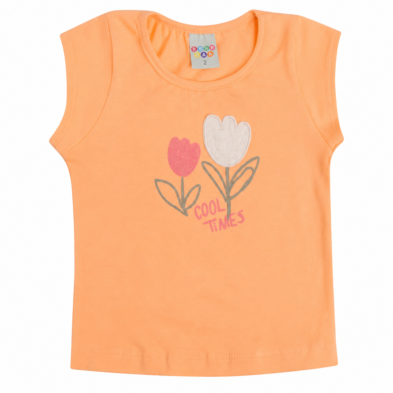 Conjunto Infantil Feminino Have Fun Cool Times Cotton e Short Saia em Malha Linho