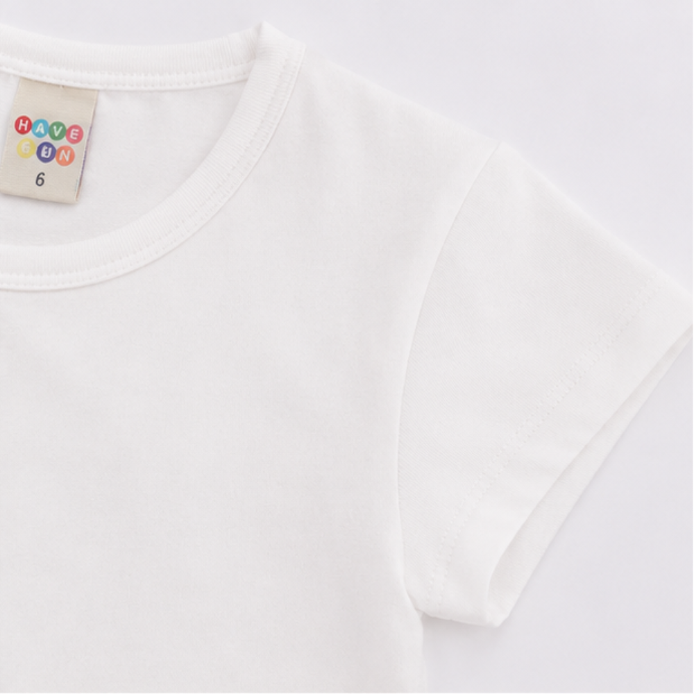 Conjunto Infantil Feminino Have Fun Happy Days Meia Malha e Linhão Eco