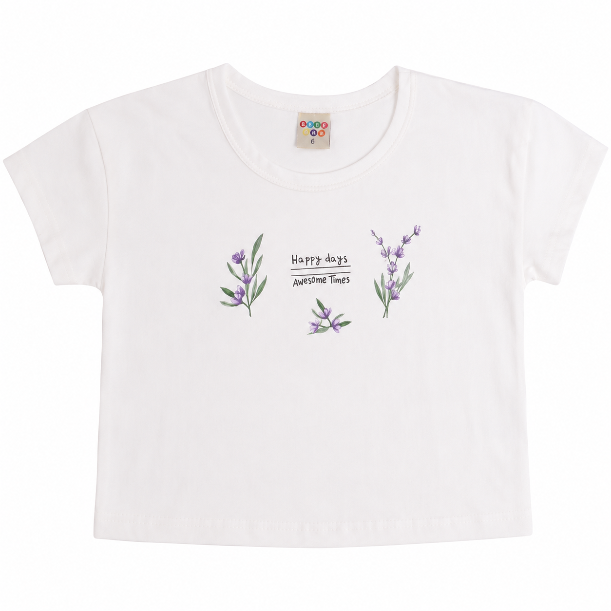 Conjunto Infantil Feminino Have Fun Happy Days Meia Malha e Linhão Eco