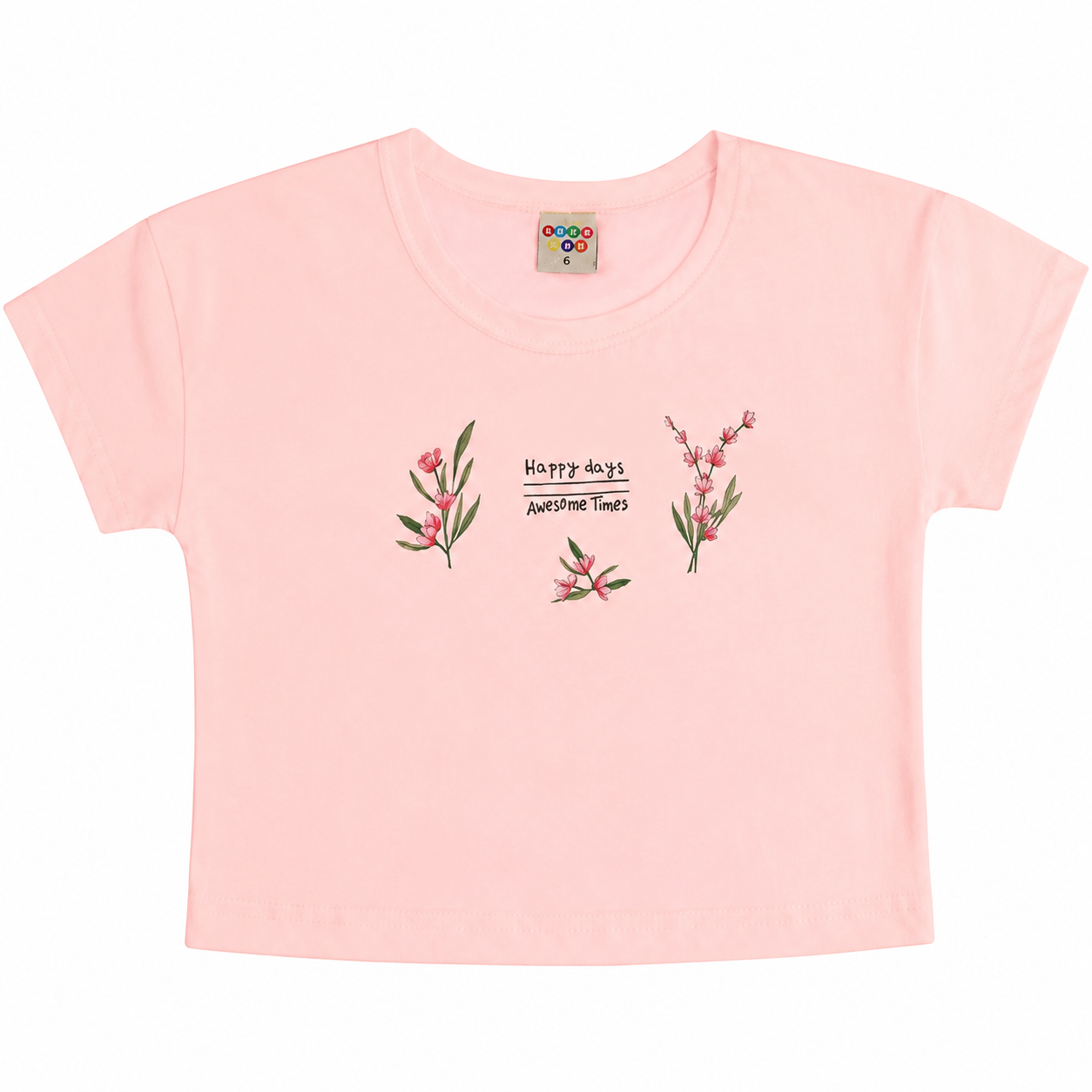 Conjunto Infantil Feminino Have Fun Happy Days Meia Malha e Linhão Eco