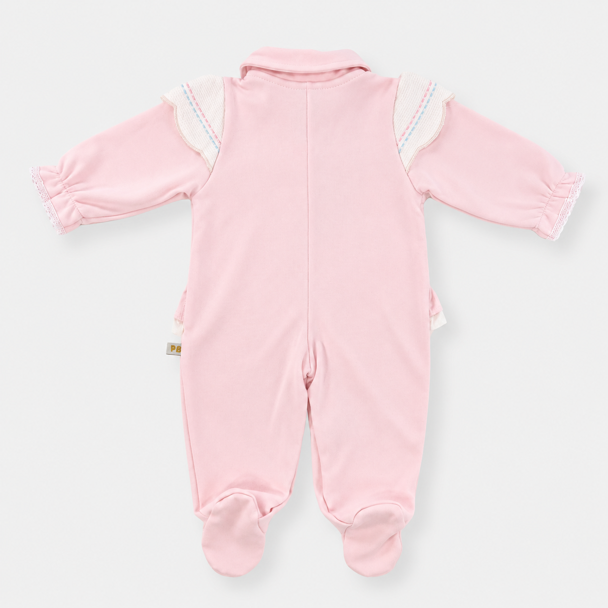 Saída de Maternidade Feminina Pipoquinhas Baby Suedine Ursa Cupcake 3 Peças