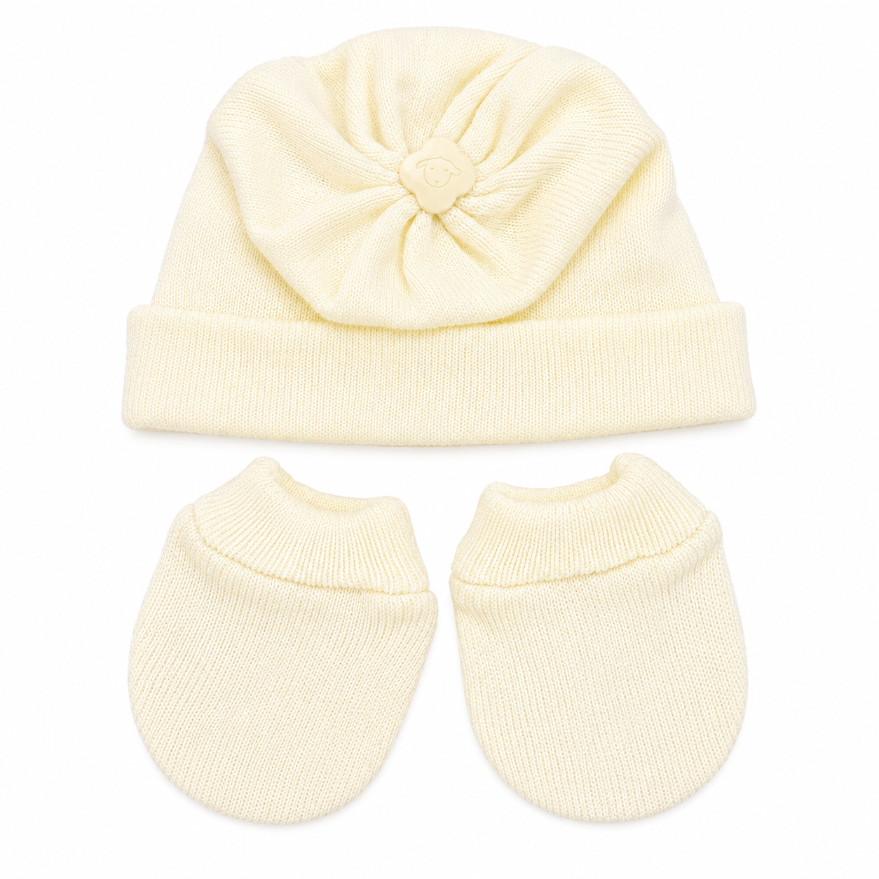 Kit Bebê Tricot Liso 3 Peças