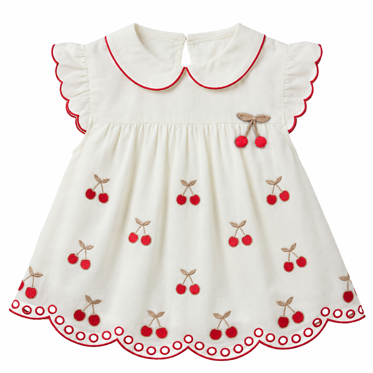 Conjunto Infantil Feminino Milon Cerejinha Blusa e Shorts Bebê