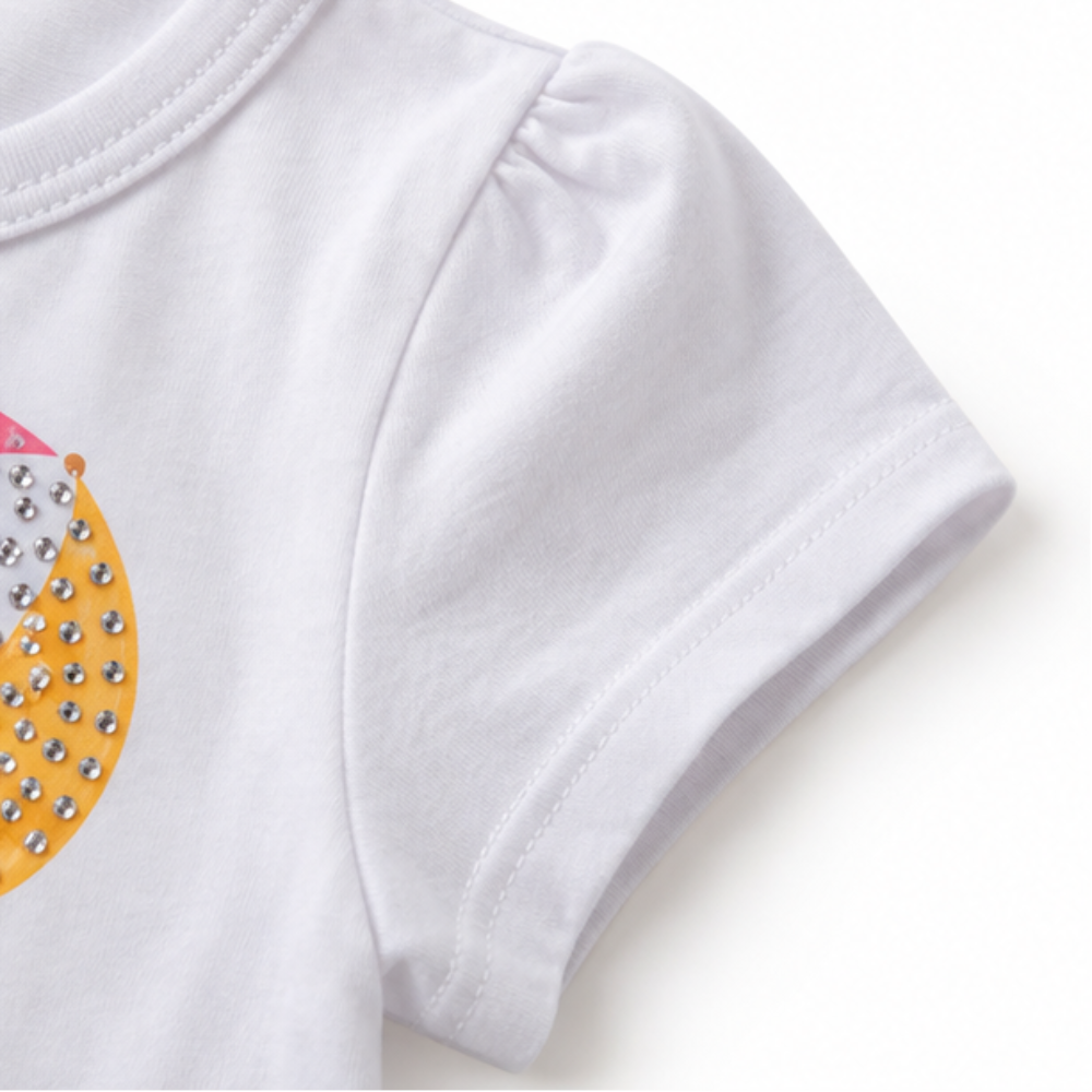 Conjunto Infantil Feminino Kyly Ursinho Summer Blusa e Short