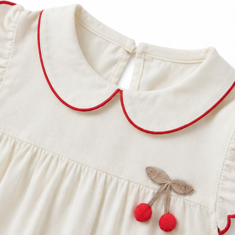 Conjunto Infantil Feminino Milon Cerejinha Blusa e Shorts Bebê