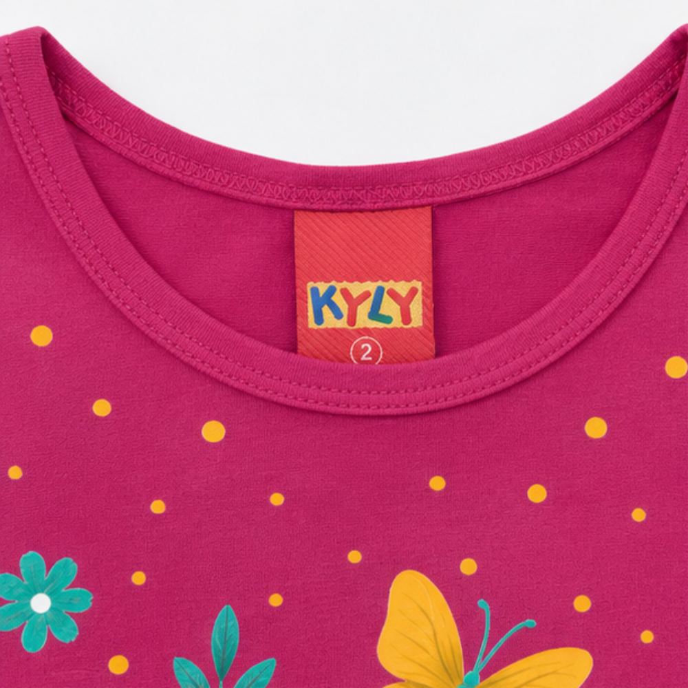 Vestido Infantil Kyly Cachorrinha de Patins Meia Malha