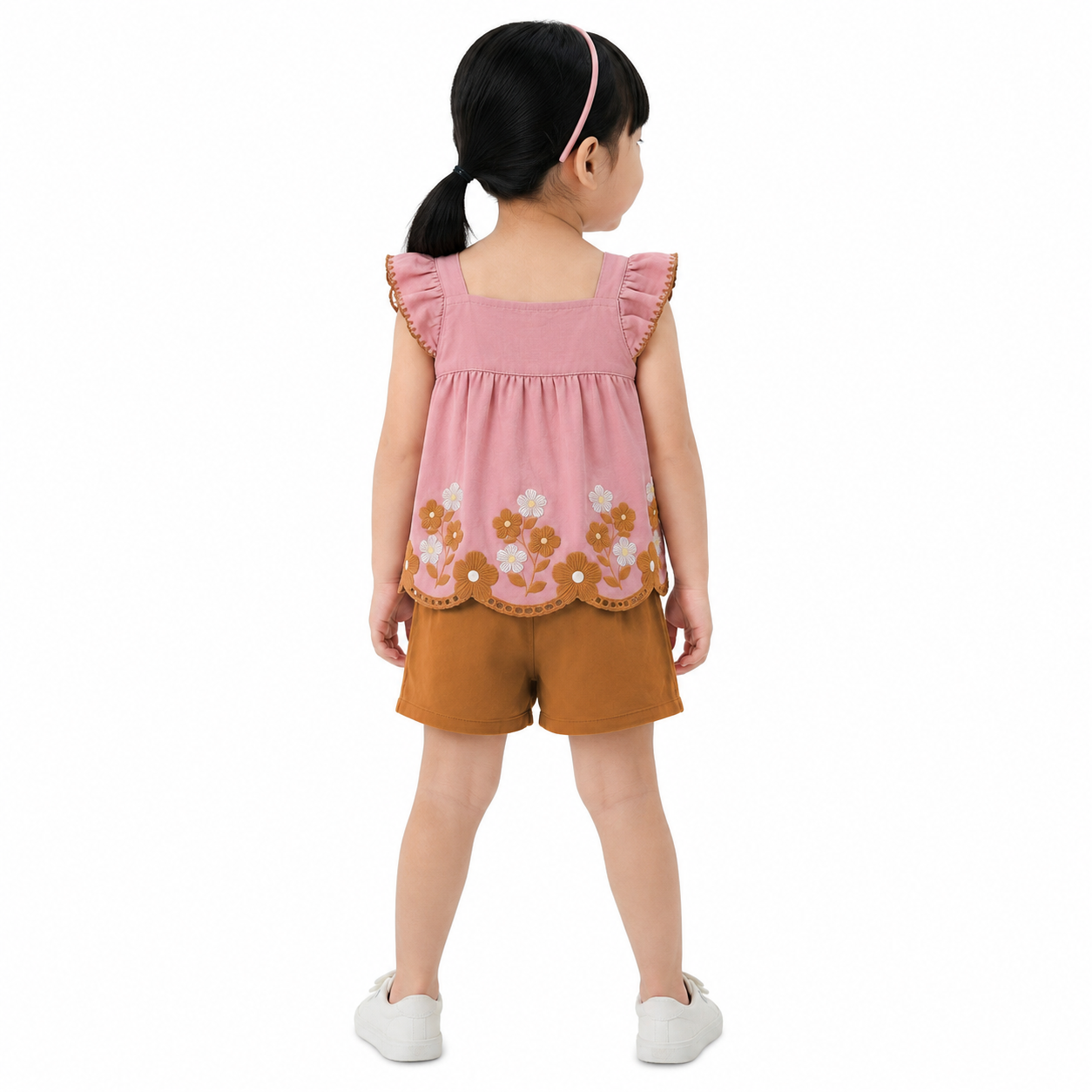 Conjunto Infantil Feminino Kyly Blusa Floral e Short