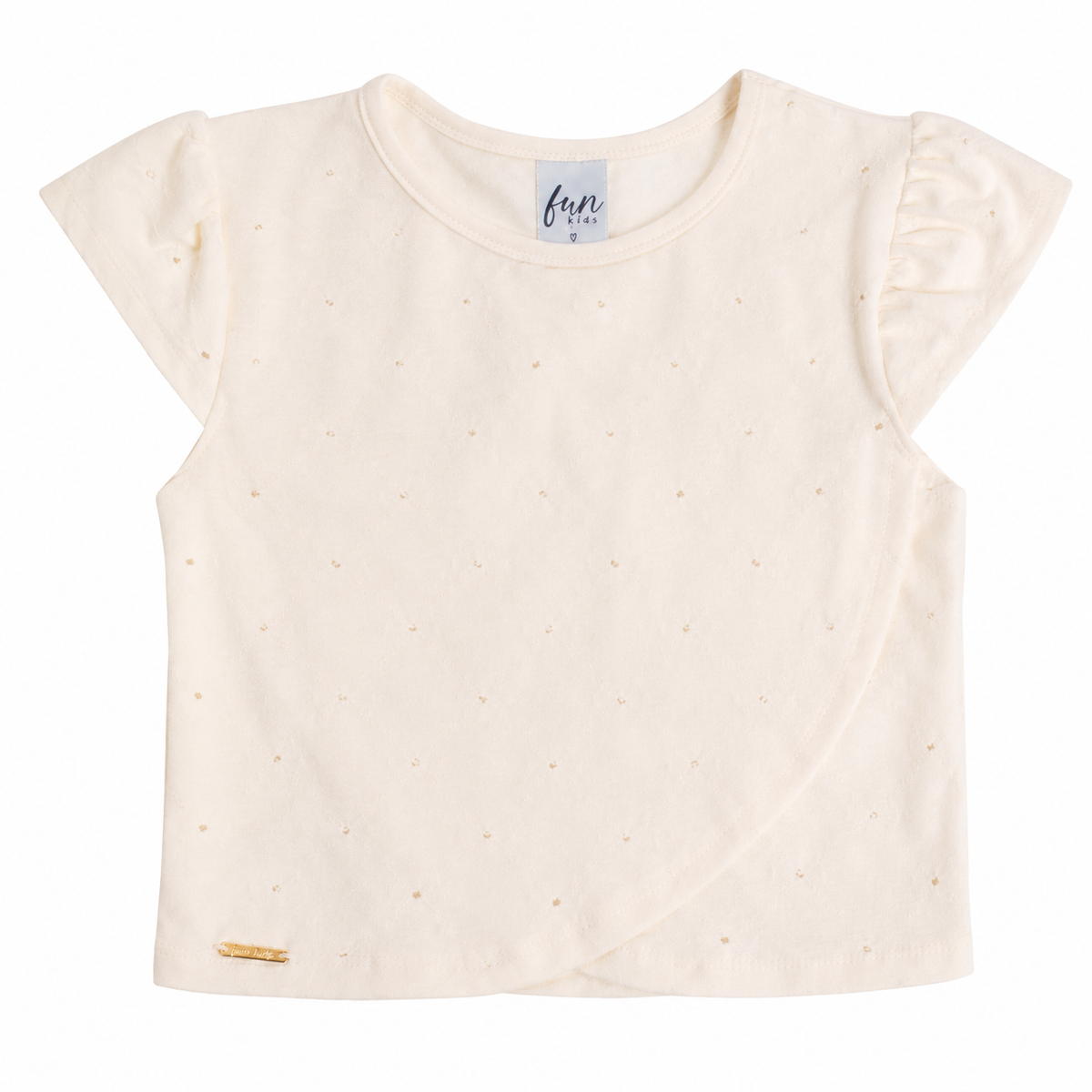 Conjunto Infantil Feminino Have Fun Blusa e Short em Malha Laise