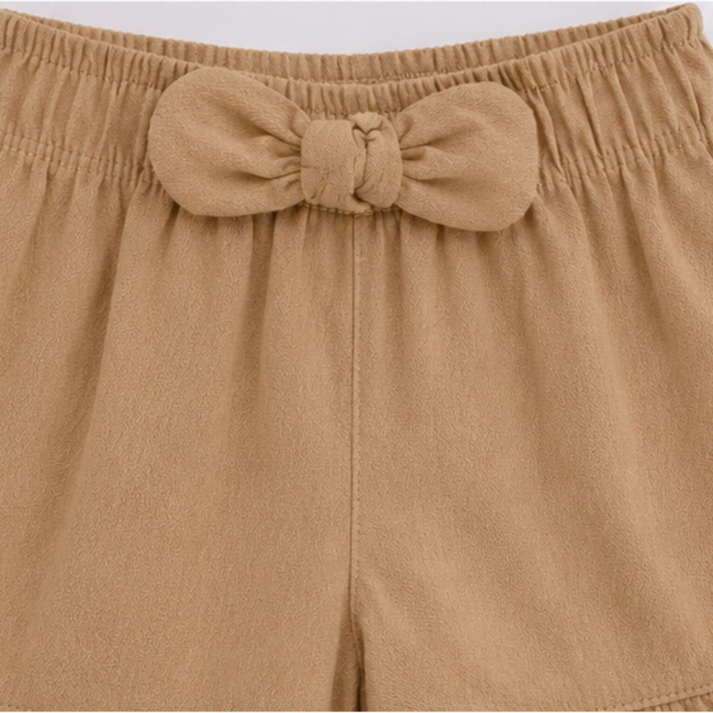 Conjunto Infantil Feminino Have Fun Butterfly Cotton e Short Crepado
