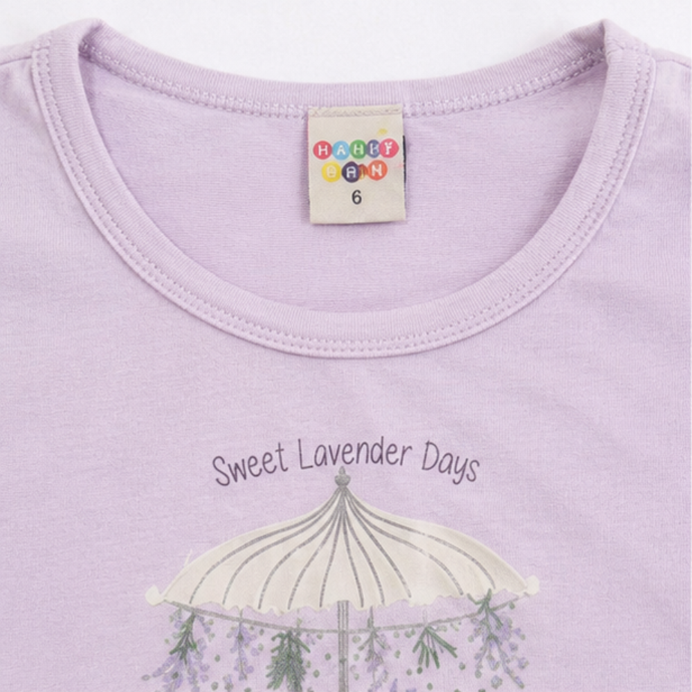 Conjunto Infantil Feminino Have Fun Sweet Lavender Blusa e Short