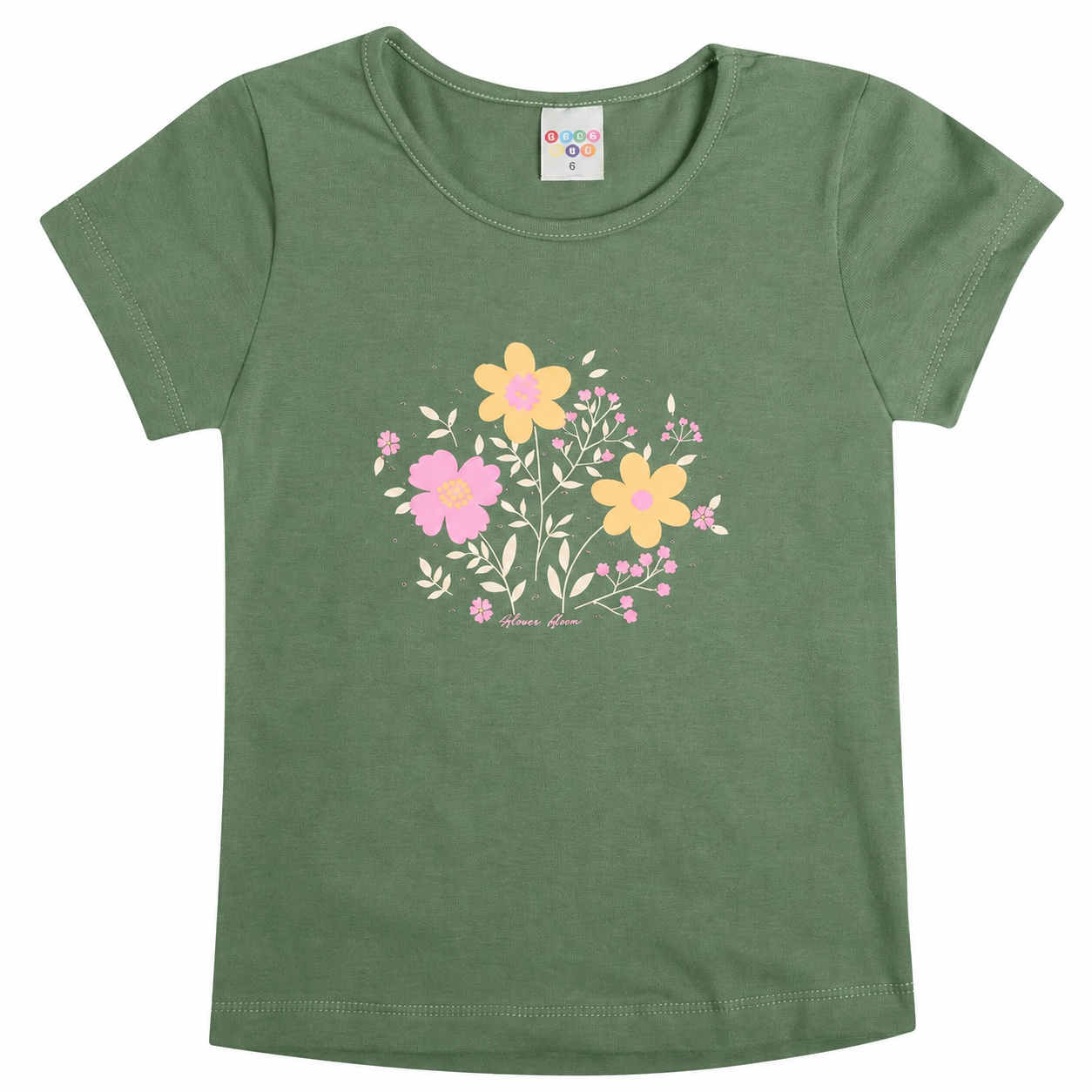 Conjunto Infantil Feminino Have Fun Flower Blusa e Saia Short