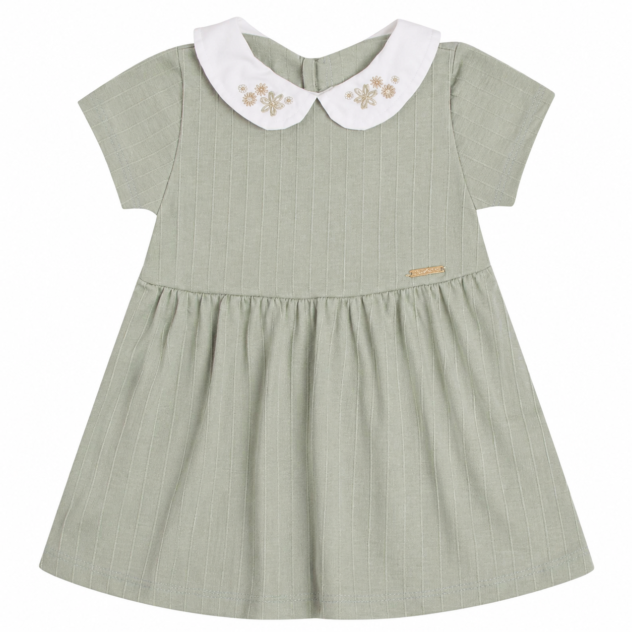 Vestido Infantil Feminino Have Fun Little Flower com Tapa-Fralda