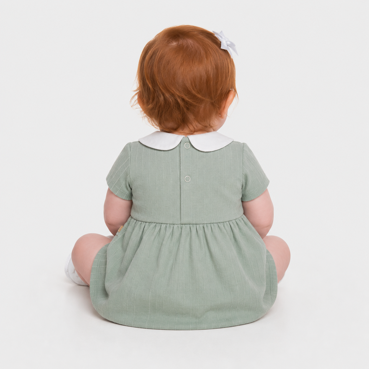 Vestido Infantil Feminino Have Fun Little Flower com Tapa-Fralda