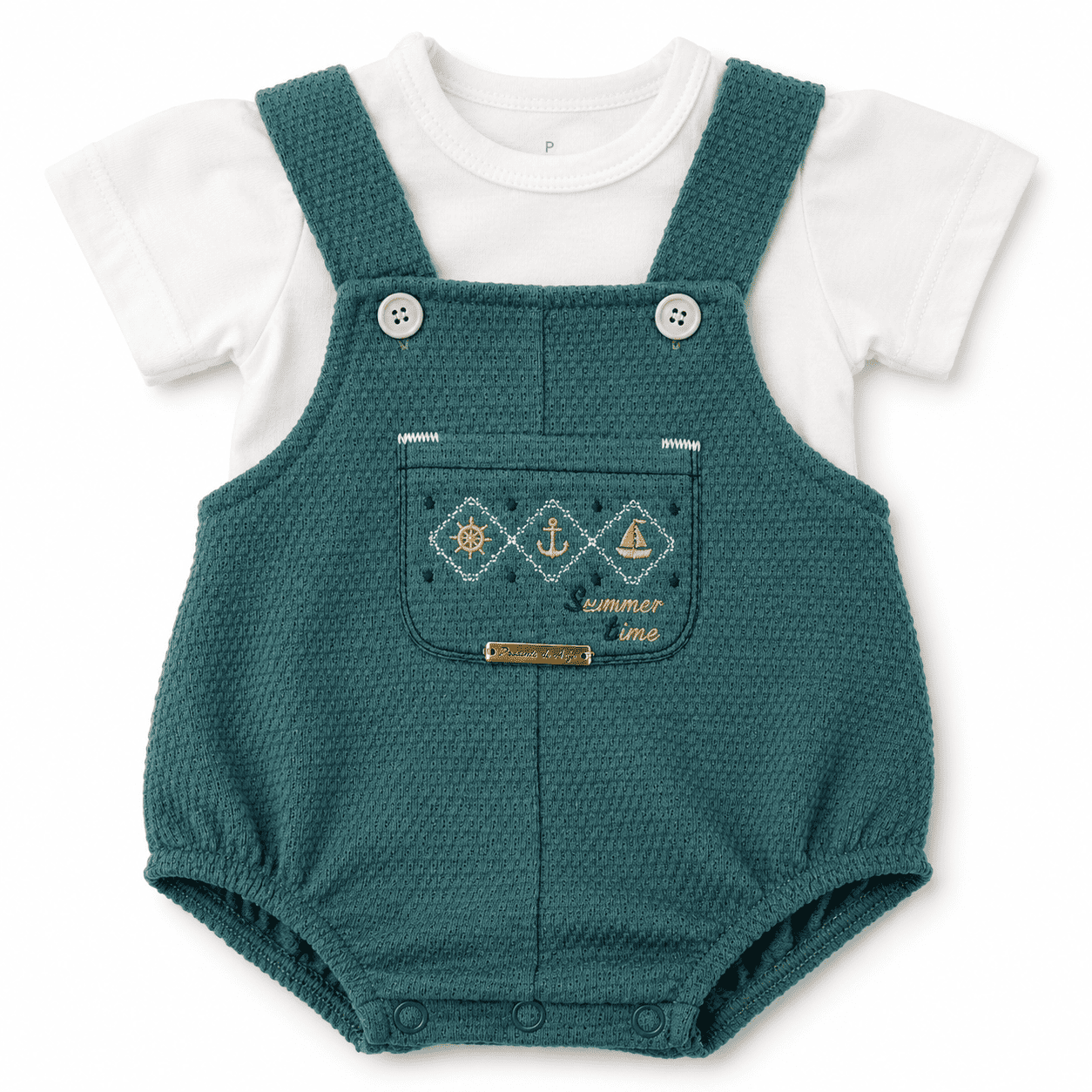Romper Masculino Presente de Anjo Tricô com Blusa