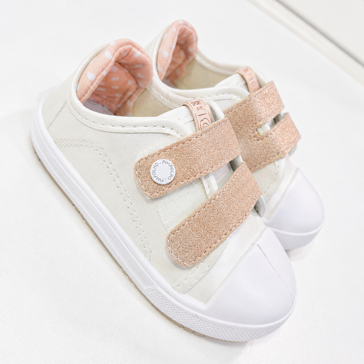 Tênis Feminino Pimpolho Star Kids Comfort Perolado