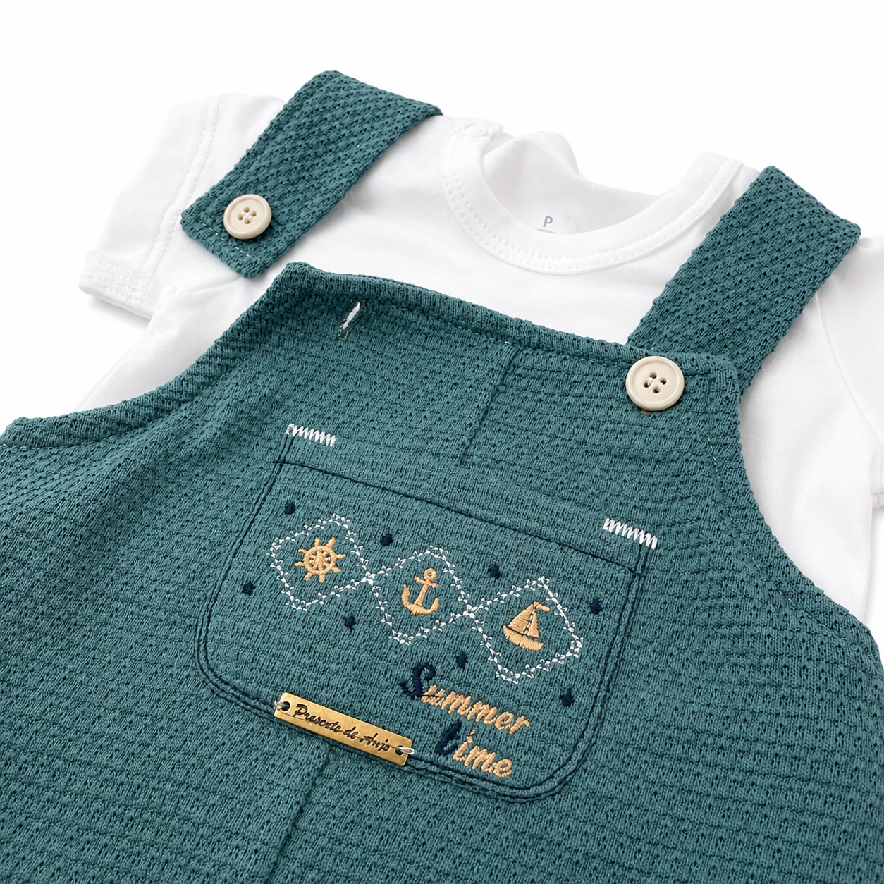 Romper Masculino Presente de Anjo Tricô com Blusa